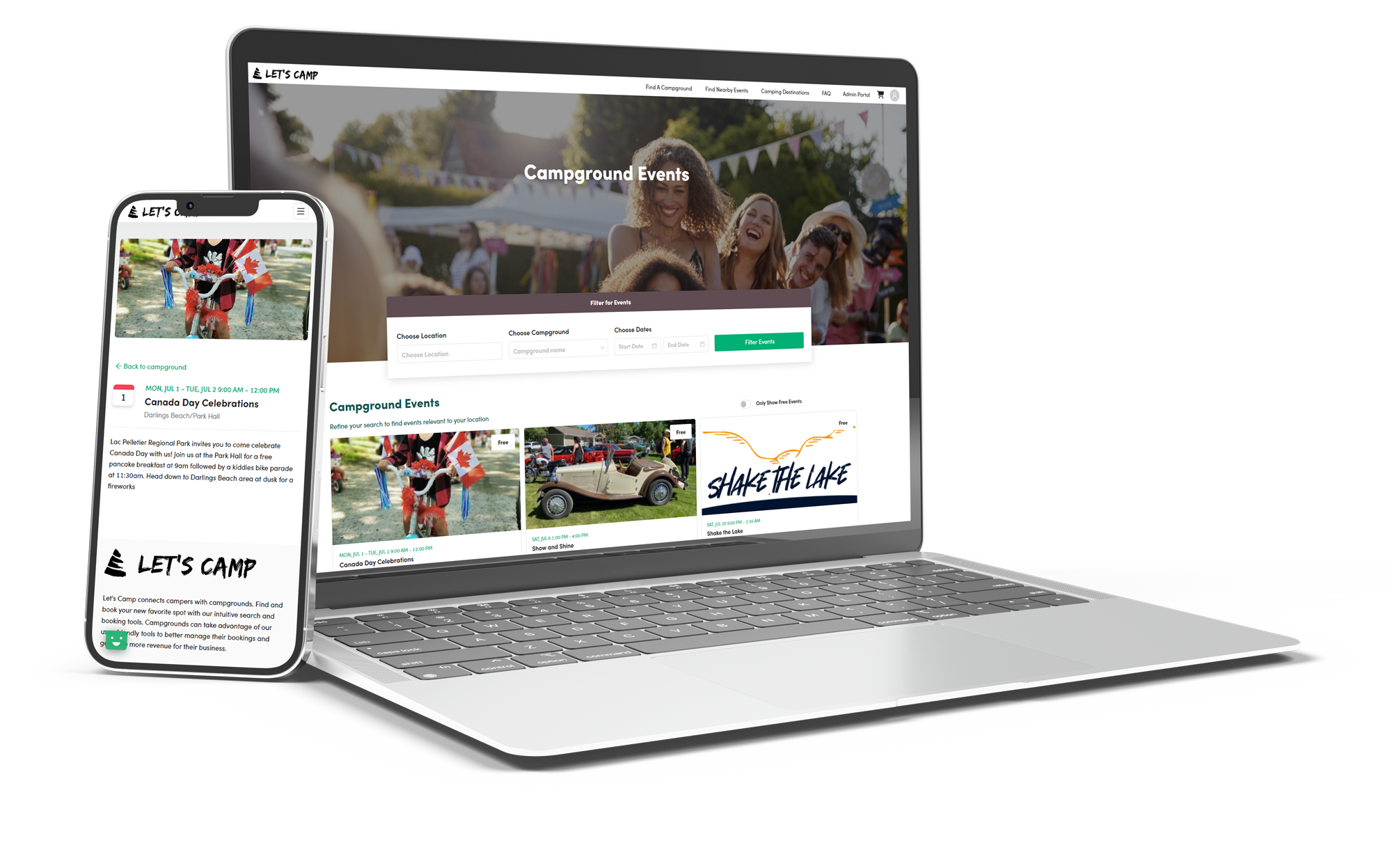 screenshot of Let's Camp